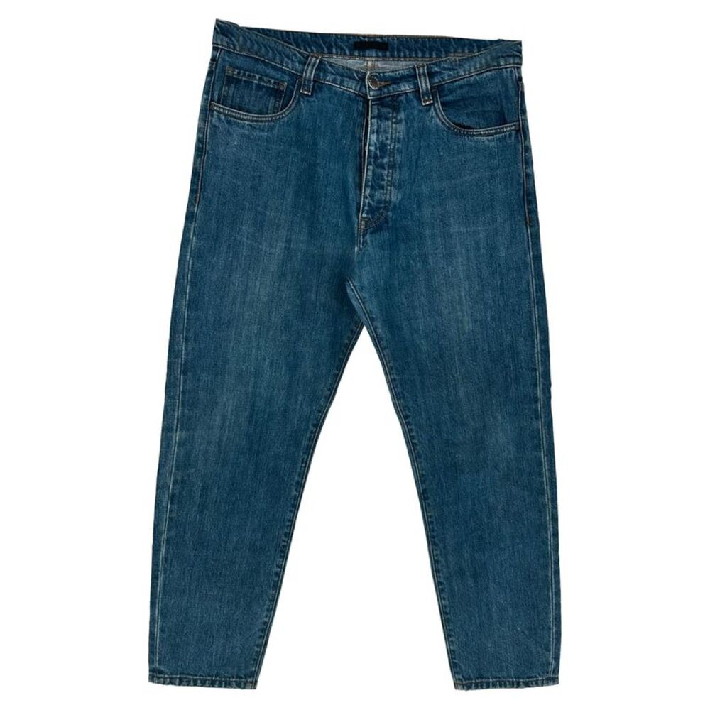 Prada Straight-Leg Jeans in Blue Cotton